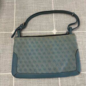 Dooney & Burke Blue Canvas Shoulder Bag